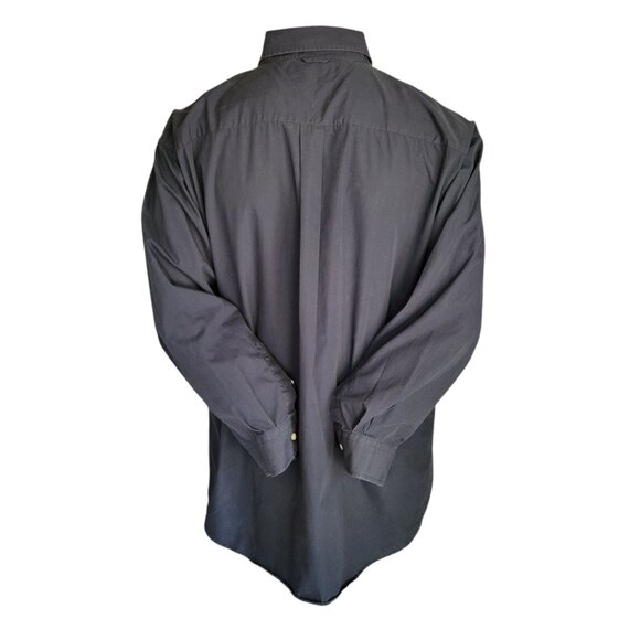 Tommy Hilfiger Mens Black Cotton Button-Up Shirt (Size XXL) - Picture 4 of 7